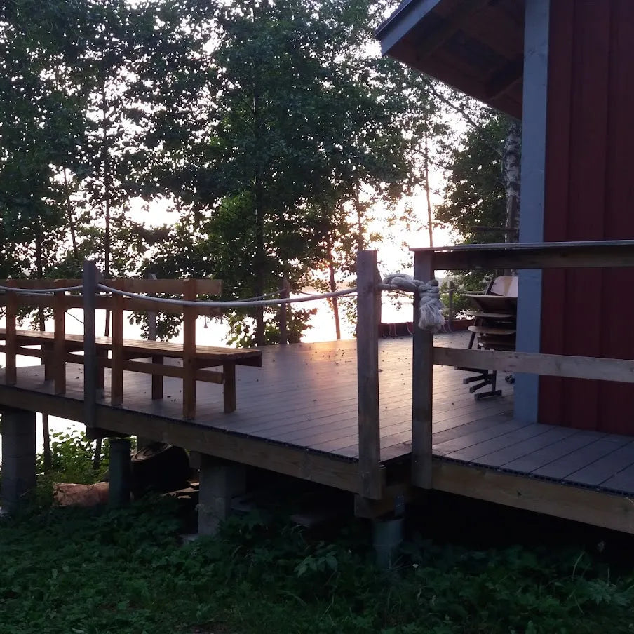 Beach front sauna